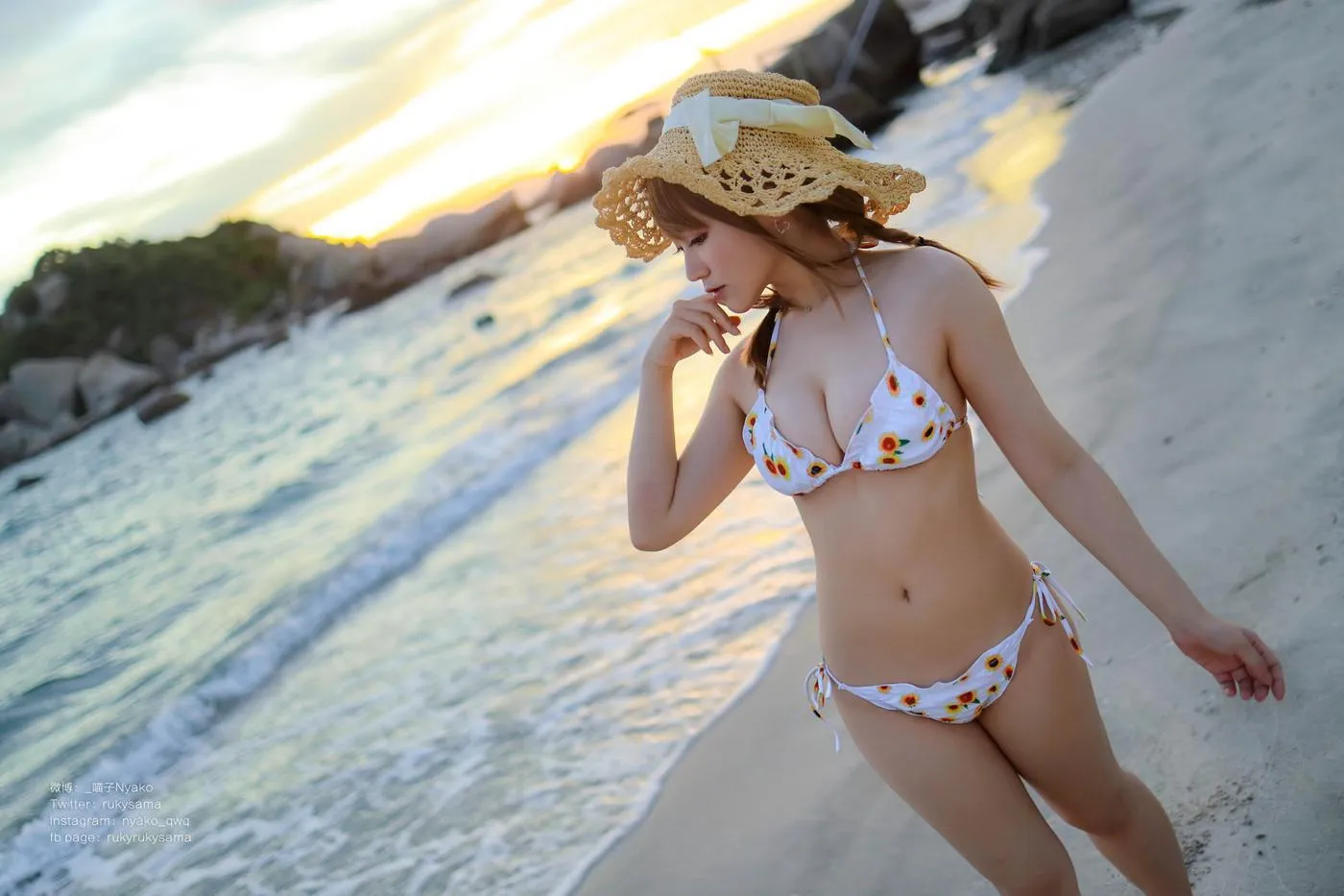 Nyako喵子 – NO.57 向日葵比基尼 [66P]插图3